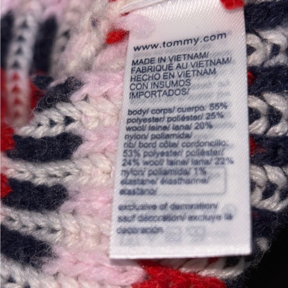Tommy Hilfiger Red Black Striped Small - Picture 3 of 10